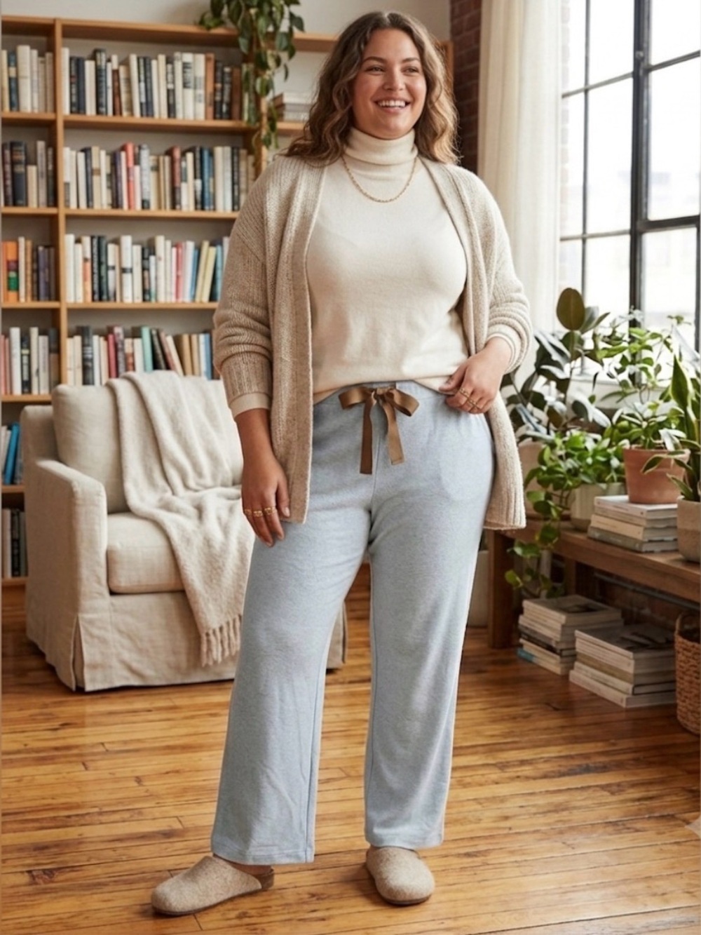 Koolaburra x UGG Cozy Cabincore Soft Grey Sweatpants Size XXL.